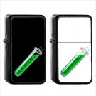 1081 Test Tube - (1pcs) Oil Windproof Black Emoji Emoticon Lighters
