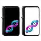 1083 Dna Double Helix - (1pcs) Oil Windproof Black Emoji Emoticon Lighters