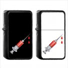 1087 Syringe - (1pcs) Oil Windproof Black Emoji Emoticon Lighters