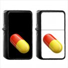 1088 Pill - (1pcs) Oil Windproof Black Emoji Emoticon Lighters