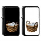 1098 Basket - (1pcs) Oil Windproof Black Emoji Emoticon Lighters