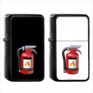 1102 Fire Extinguisher - (1pcs) Oil Windproof Black Emoji Emoticon Lighters