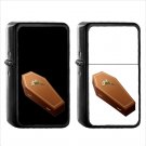 1104 Coffin - (1pcs) Oil Windproof Black Emoji Emoticon Lighters