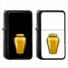 1105 Funeral Urn - (1pcs) Oil Windproof Black Emoji Emoticon Lighters
