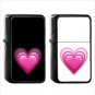 1111 Growing Heart - (1pcs) Oil Windproof Black Emoji Emoticon Lighters