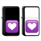 1115 Heart Decoration - (1pcs) Oil Windproof Black Emoji Emoticon Lighters