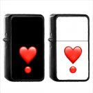 1116 Heavy Heart Exclamation Mark Ornament - (1pcs) Oil Windproof Black Emoji Emoticon Lighters