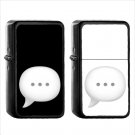 1127 Speech Balloon - (1pcs) Oil Windproof Black Emoji Emoticon Lighters