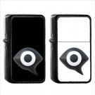 1128 Eye In Speech Bubble - (1pcs) Oil Windproof Black Emoji Emoticon Lighters