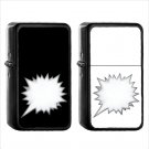 1129 Right Anger Bubble - (1pcs) Oil Windproof Black Emoji Emoticon Lighters
