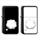 1130 Thought Balloon - (1pcs) Oil Windproof Black Emoji Emoticon Lighters