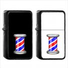 1134 Barber Pole - (1pcs) Oil Windproof Black Emoji Emoticon Lighters