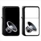 1169 Speaker - (1pcs) Oil Windproof Black Emoji Emoticon Lighters