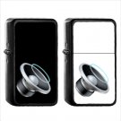 1170 Speaker One Sound Wave - (1pcs) Oil Windproof Black Emoji Emoticon Lighters
