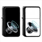 1171 Speaker Three Sound Waves - (1pcs) Oil Windproof Black Emoji Emoticon Lighters