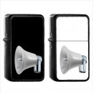 1172 Public Address Loudspeaker - (1pcs) Oil Windproof Black Emoji Emoticon Lighters