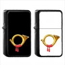 1174 Postal Horn - (1pcs) Oil Windproof Black Emoji Emoticon Lighters
