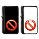 1191 No Entry Sign - (1pcs) Oil Windproof Black Emoji Emoticon Lighters