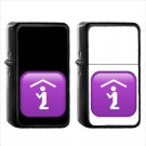 1221 Place Of Worship - (1pcs) Oil Windproof Black Emoji Emoticon Lighters