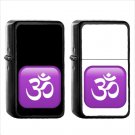 1223 Om Symbol - (1pcs) Oil Windproof Black Emoji Emoticon Lighters