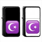 1229 Star Crescent - (1pcs) Oil Windproof Black Emoji Emoticon Lighters