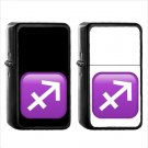 1241 Sagittarius - (1pcs) Oil Windproof Black Emoji Emoticon Lighters