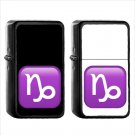 1242 Capricorn - (1pcs) Oil Windproof Black Emoji Emoticon Lighters