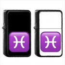 1244 Pisces - (1pcs) Oil Windproof Black Emoji Emoticon Lighters