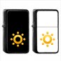 1260 Low Brightness Symbol - (1pcs) Oil Windproof Black Emoji Emoticon Lighters