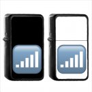 1262 Antenna Bars - (1pcs) Oil Windproof Black Emoji Emoticon Lighters