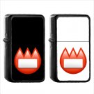 1268 Name Badge - (1pcs) Oil Windproof Black Emoji Emoticon Lighters
