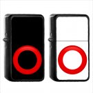 1270 Heavy Large Circle - (1pcs) Oil Windproof Black Emoji Emoticon Lighters
