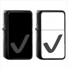 1273 Heavy Check Mark - (1pcs) Oil Windproof Black Emoji Emoticon Lighters