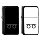 1281 Double Curly Loop - (1pcs) Oil Windproof Black Emoji Emoticon Lighters