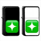 1285 Sparkle - (1pcs) Oil Windproof Black Emoji Emoticon Lighters