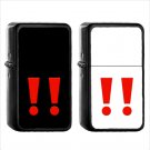 1286 Double Exclamation Mark - (1pcs) Oil Windproof Black Emoji Emoticon Lighters