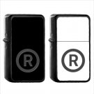 1293 Registered Sign - (1pcs) Oil Windproof Black Emoji Emoticon Lighters