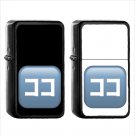1329 Squared Katakana Koko - (1pcs) Oil Windproof Black Emoji Emoticon Lighters