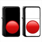 1346 Large Red Circle - (1pcs) Oil Windproof Black Emoji Emoticon Lighters