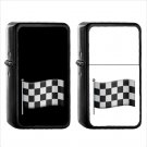 1367 Chequered Flag - (1pcs) Oil Windproof Black Emoji Emoticon Lighters