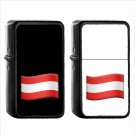 1386 Flag For Austria - (1pcs) Oil Windproof Black Emoji Emoticon Lighters