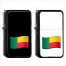 1399 Flag For Benin - (1pcs) Oil Windproof Black Emoji Emoticon Lighters