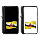 1402 Flag For Brunei - (1pcs) Oil Windproof Black Emoji Emoticon Lighters