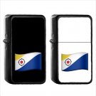 1404 Flag For Caribbean Netherlands - (1pcs) Oil Windproof Black Emoji Emoticon Lighters