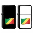 1416 Flag For Congo Brazzaville - (1pcs) Oil Windproof Black Emoji Emoticon Lighters