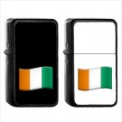 1418 Flag For Cote Divoire - (1pcs) Oil Windproof Black Emoji Emoticon Lighters