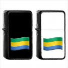 1454 Flag For Gabon - (1pcs) Oil Windproof Black Emoji Emoticon Lighters