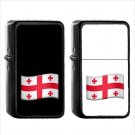 1457 Flag For Georgia - (1pcs) Oil Windproof Black Emoji Emoticon Lighters