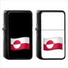 1462 Country National Flag For Greenland - (1pcs) Oil Windproof Black Emoji Emoticon Lighters