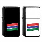 1463 Country National Flag For Gambia - (1pcs) Oil Windproof Black Emoji Emoticon Lighters